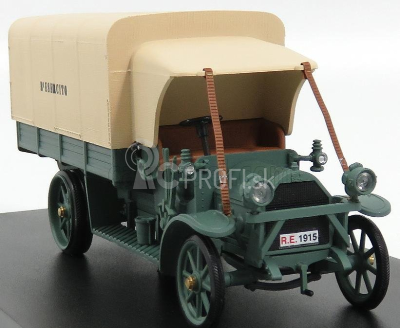 Rio-models Fiat 18bl Truck Esercito Italiano 1918 1:43 Zelená krémová