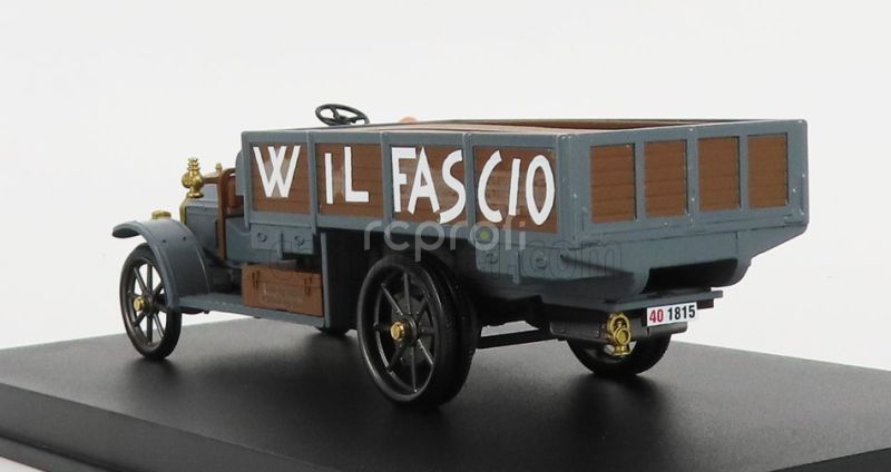 Rio-models Fiat 18bl Truck - W Il Fascio - La Marcia Su Roma 22 Ottobre 1922 S figúrkami 1:43 Military Grey