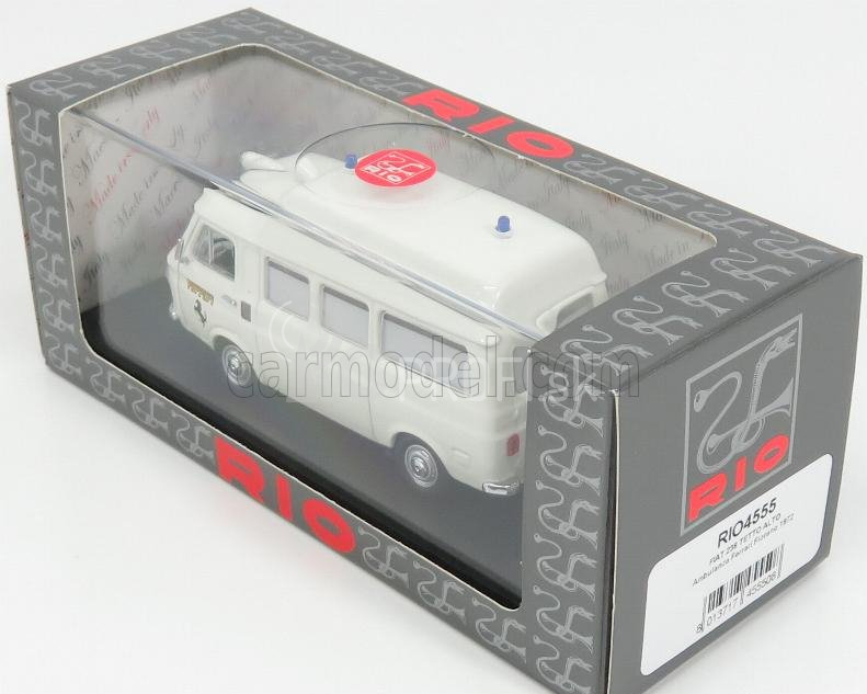 Rio-models Fiat 238 Ambulance Tetto Alto Ferrari Fiorano 1972 1:43 Biela