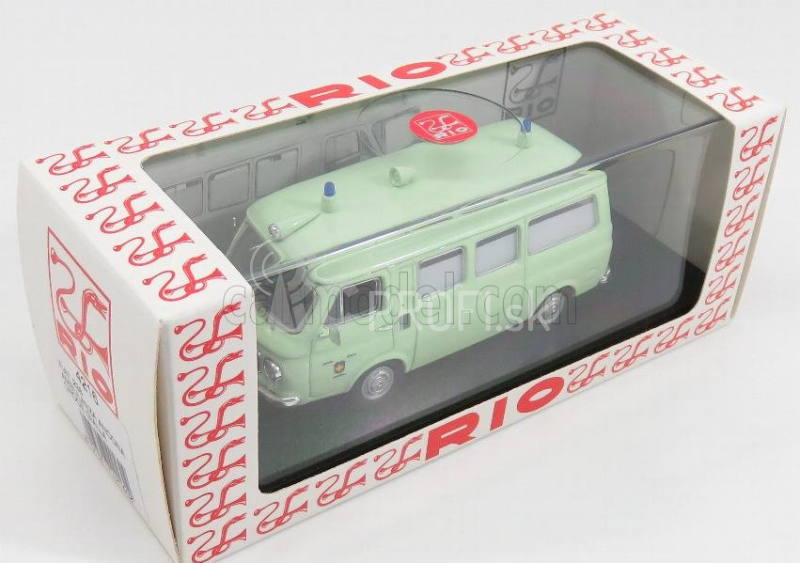 Rio-models Fiat 238 Ambulanza Croce Gialla Ancona 1970 1:43 Svetlozelená