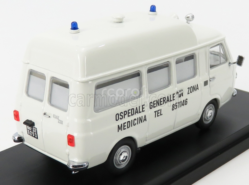 Rio-models Fiat 238 Ambulanza - Strage Di Bologna 02/08/1980 Ore 10.25 - Masaker v Bologni - Taliansko 1:43 Biela