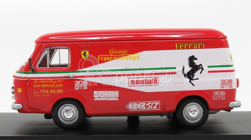 Rio-models Fiat 238 Van Assistance Ferrari Francorchamps 1972 1:43 červená biela