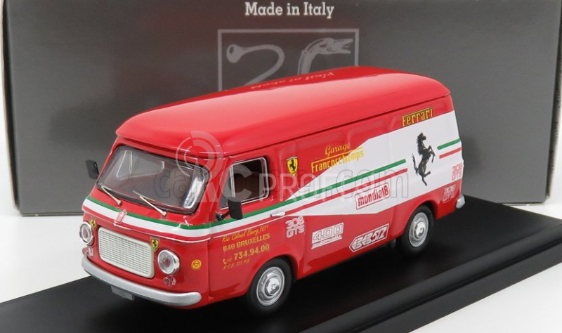 Rio-models Fiat 238 Van Assistance Ferrari Francorchamps 1972 1:43 červená biela