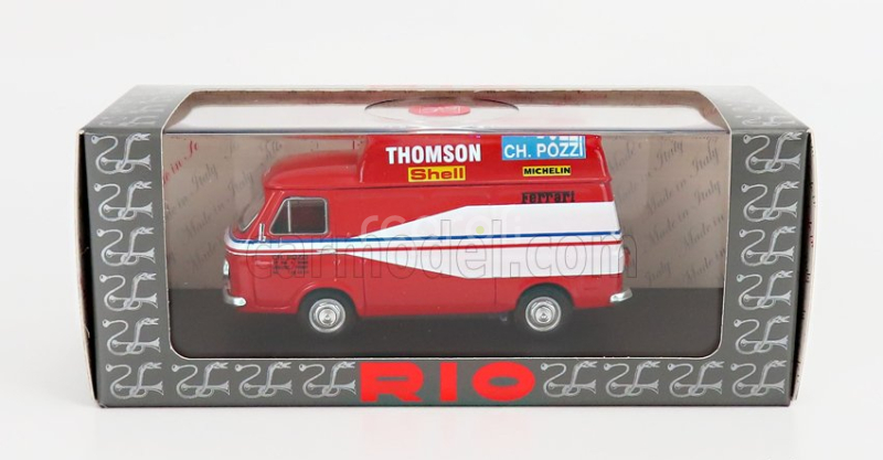 Rio-models Fiat 238 Van Assistenza Corse Ferrari Ch Pozzi 24h Le Mans 1978 1:43 červená biela