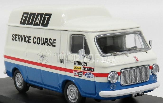 Rio-models Fiat 238 Van Assistenza Francúzsko Fiat Service Course 1971 1:43 Bielo-modrá