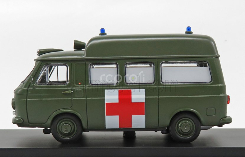 Rio-models Fiat 238 Van Tetto Alto Ambulanza Esercito Italiano 1970 1:43 Vojenská zelená