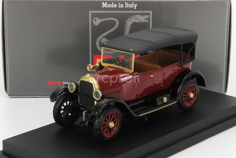 Rio-models Fiat 501 Sport Cabriolet Closed 1919 1:43 Bordeaux