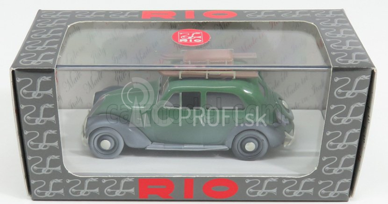 Rio-models Fiat 6c 1500 s lyžami 1936 - Con Sci 1:43 Zelená čierna