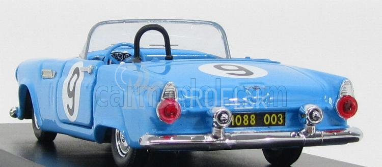 Rio-models Ford usa Thunderbird Cabriolet N 9 Sebring 1955 Scher - Davis 1:43 Light Blue