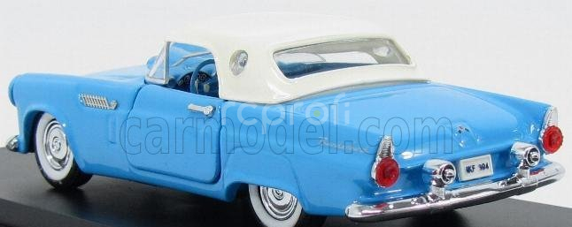 Rio-models Ford usa Thunderbird Spider Soft-top 1956 1:43 Light Blue White