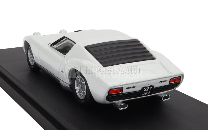 Rio-models Lamborghini Miura P400 1967 - Osobné auto Johnny Hallyday 1:43 Biela