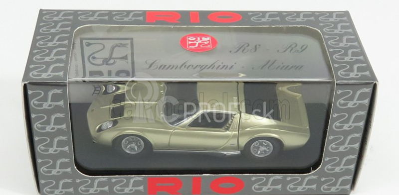 Rio-models Lamborghini Miura P400s 1969 1:43 Zlato