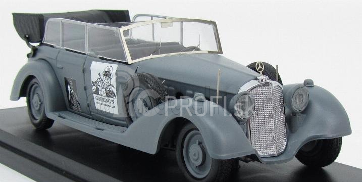 Rio-models Mercedes benz 770k Cabriolet 1936 - Bývalé osobné auto Hermanna Göringa 1:43 Vojenská sivá