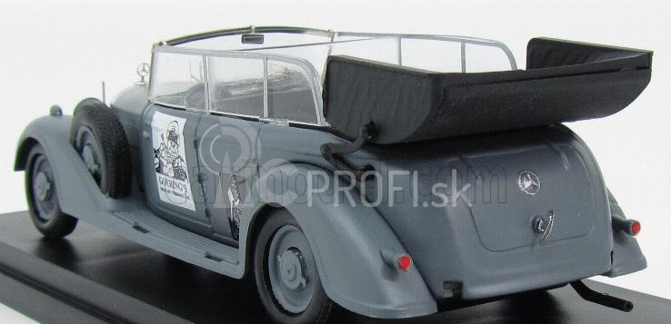 Rio-models Mercedes benz 770k Cabriolet 1936 - Bývalé osobné auto Hermanna Göringa 1:43 Vojenská sivá