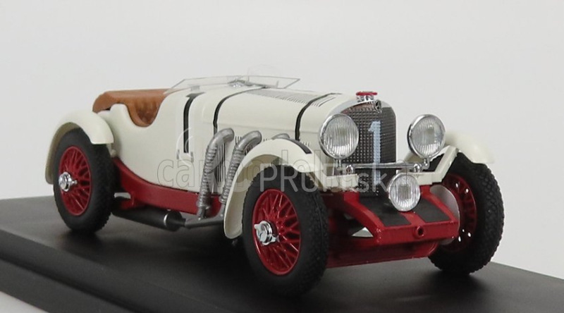 Rio-models Mercedes benz Ssk 7.1l S6 Supercharged Spider Team V.tatarinoff N 1 2nd 24h Le Mans 1931 B.ivanoski - H.stoffel 1:43 Biela červená