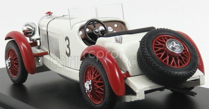 Rio-models Mercedes benz Ssk N 3 Winner Irish Gp 1930 R.caracciola 1:43 White Bordeaux