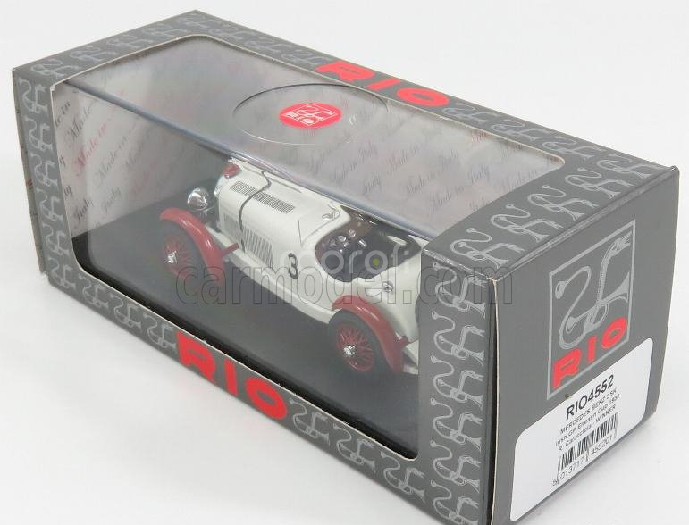 Rio-models Mercedes benz Ssk N 3 Winner Irish Gp 1930 R.caracciola 1:43 White Bordeaux