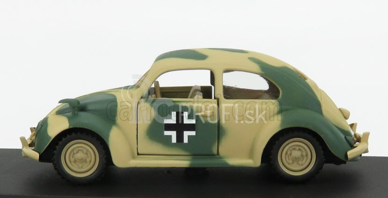 Rio-models Volkswagen Afrika Korps Wehrmacht 1941 s figúrkami 1:43 Vojenská zelená piesočná