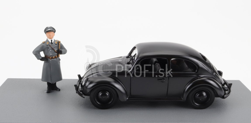 Rio-models Volkswagen Beetle Kafer Kdf Wagen s figúrkou 1941 1:43 čierna