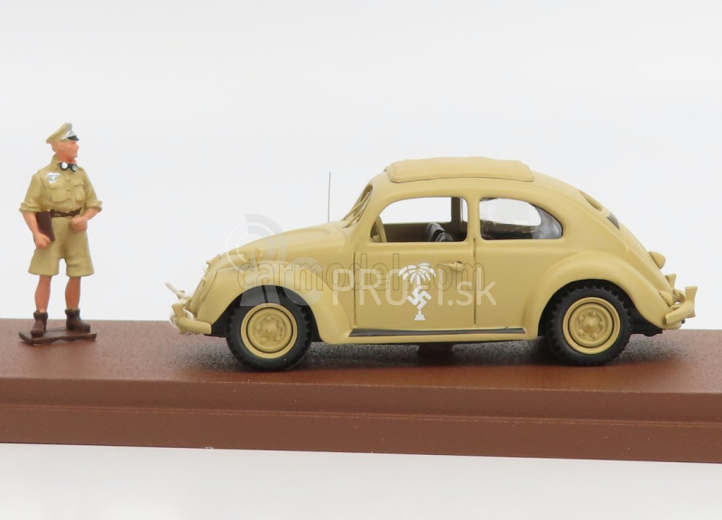 Rio-models Volkswagen Beetle Maggiolino Africa Korps 1941 - S Rommelovou figúrkou 1:43 Vojenský Písek