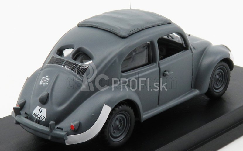 Rio-models Volkswagen Beetle Maggiolino Kafer 1942 - s registračnou značkou 1:43 sivá