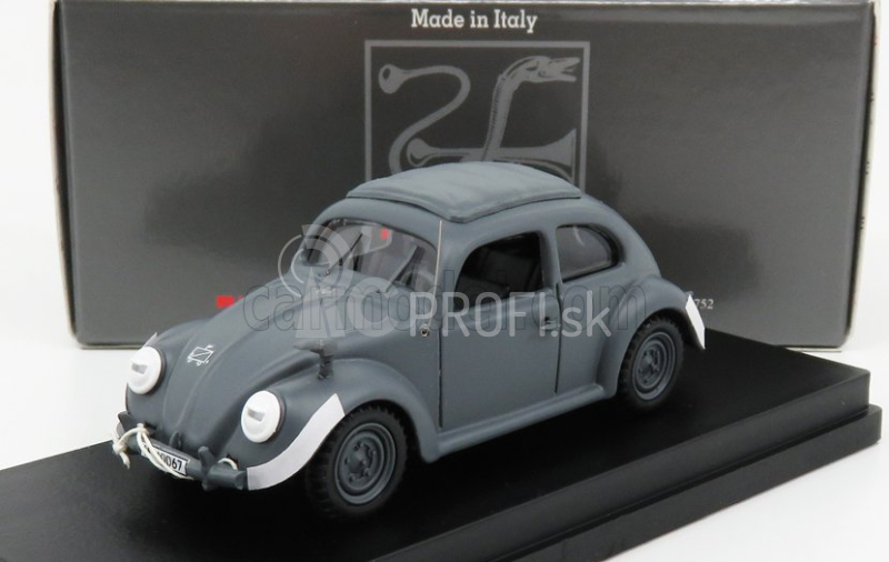 Rio-models Volkswagen Beetle Maggiolino Kafer 1942 - s registračnou značkou 1:43 sivá