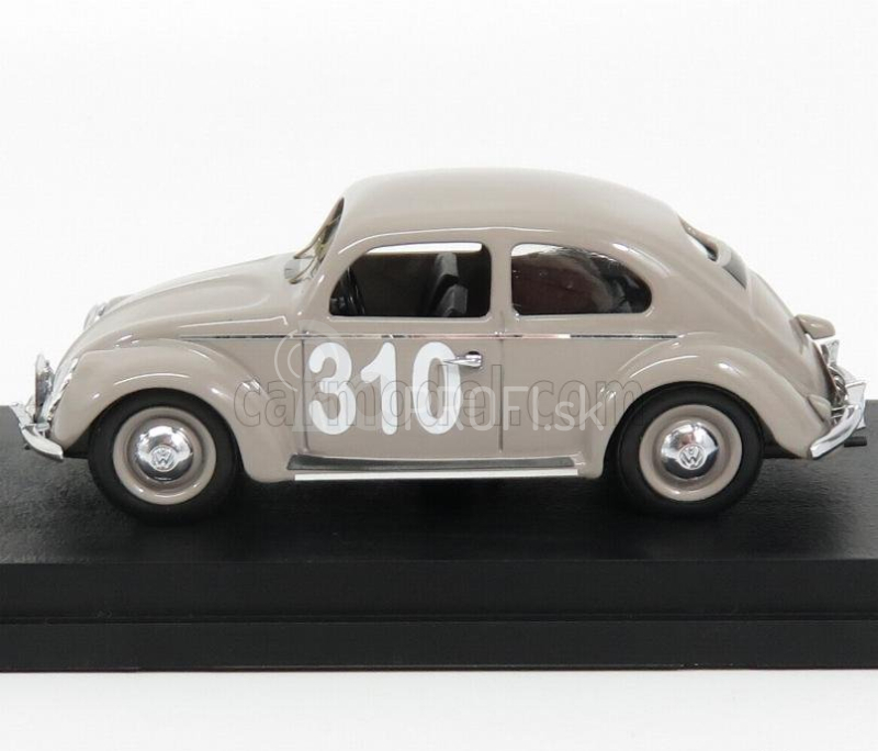 Rio-models Volkswagen Beetle Maggiolino N 310 Rally Montecarlo 1954 Mourier - Ramsing 1:43 Grey