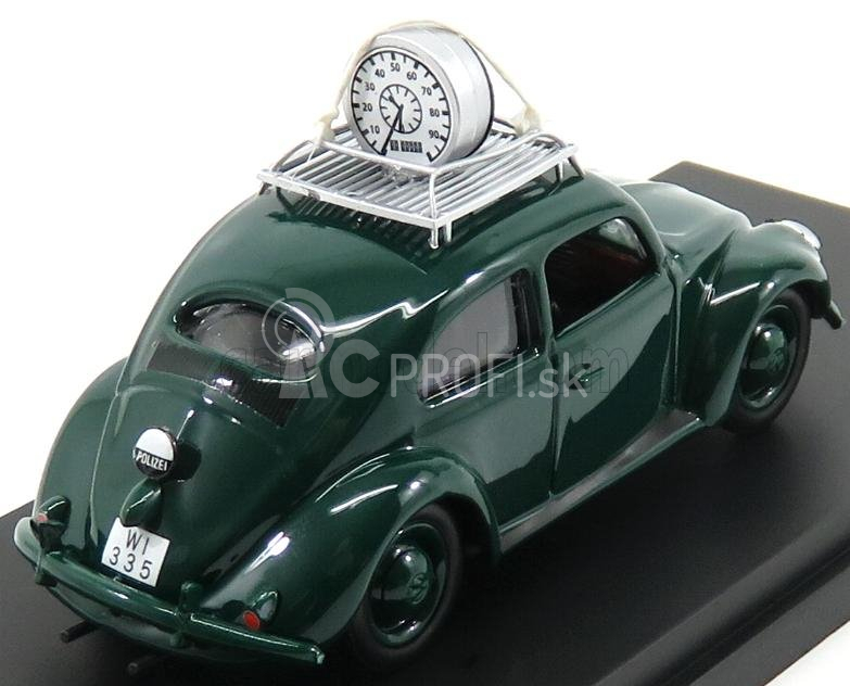 Rio-models Volkswagen Beetle Maggiolino Wiesbaden Police Speed Control 1957 1:43 čierna