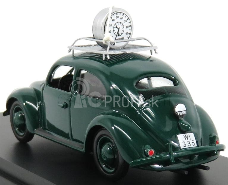 Rio-models Volkswagen Beetle Maggiolino Wiesbaden Police Speed Control 1957 1:43 čierna