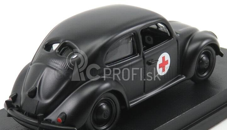 Rio-models Volkswagen Beetle Vojenská sanitka 1943 1:43 čierna