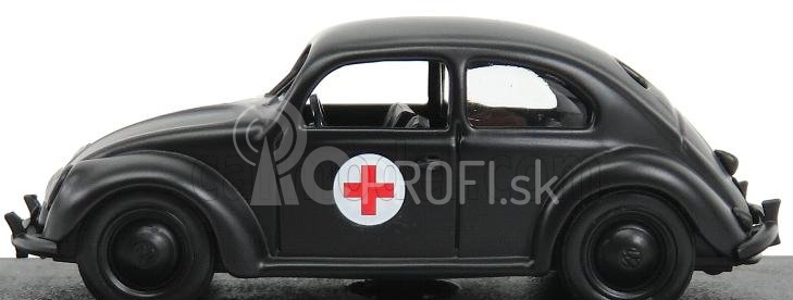 Rio-models Volkswagen Beetle Vojenská sanitka 1943 1:43 čierna