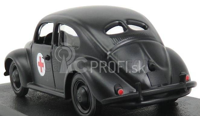 Rio-models Volkswagen Beetle Vojenská sanitka 1943 1:43 čierna