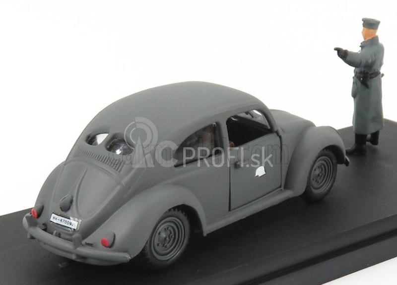 Rio-models Volkswagen Kdf 1939 s Wehrmachtom s figúrkami 1:43 Vojenská sivá