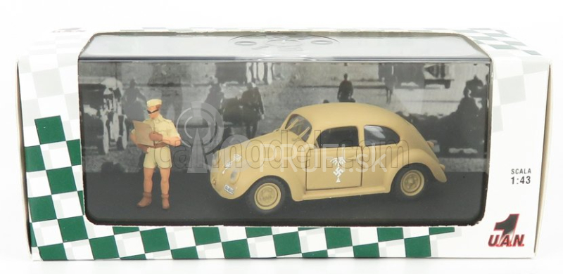 Rio-models Volkswagen Kommandeur Africa Korps 1941 S figúrkami 1:43 Vojenský Písek