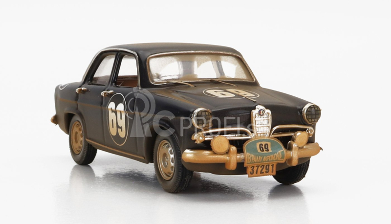 Rio-modely Alfa romeo Gulietta T.i. N 69 Rally Acropolis 1959 Apostolidis - Marathakis 1:43 Black