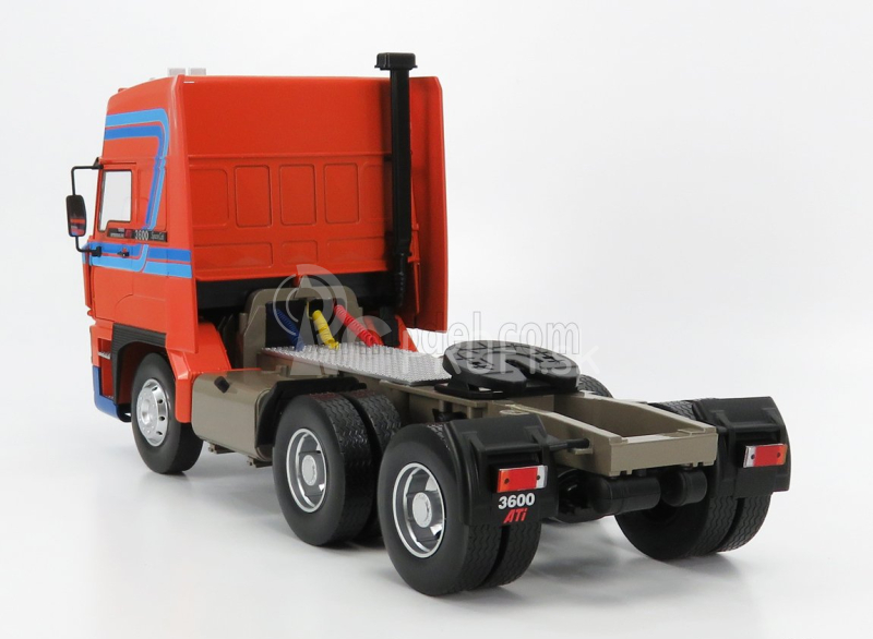 Road-kings DAF 3600 Space Cab Tractor Truck 3-assi 1986 1:18 oranžová modrá