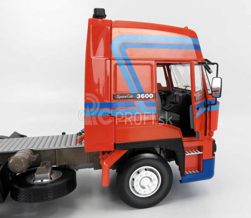 Road-kings DAF 3600 Space Cab Tractor Truck 3-assi 1986 1:18 oranžová modrá