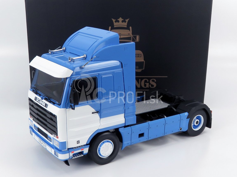 Road-kings Scania 143m 500 Streamline ťahač 2-assi 1995 1:18 svetlo modrá biela