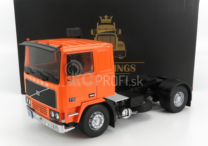 Road-kings Volvo F10 Turbo 6 Tractor Truck 2-assi With Decal Set 1977 1:18 Orange Black