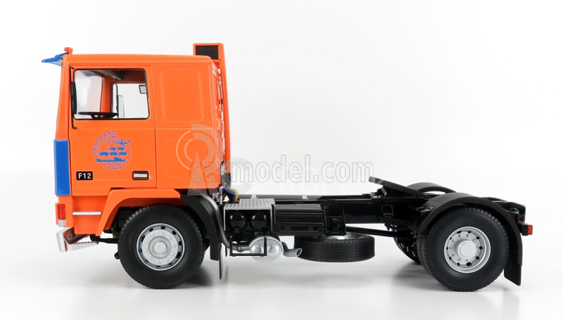 Road-kings Volvo F12 Turbo 6 Tractor Truck 2-assi 1977 1:18 Oranžová modrá