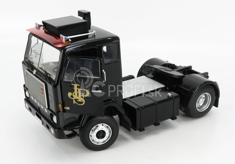 Road-kings Volvo F88 Tractor Truck Team Jps 2-assi 1977 1:18 čierna