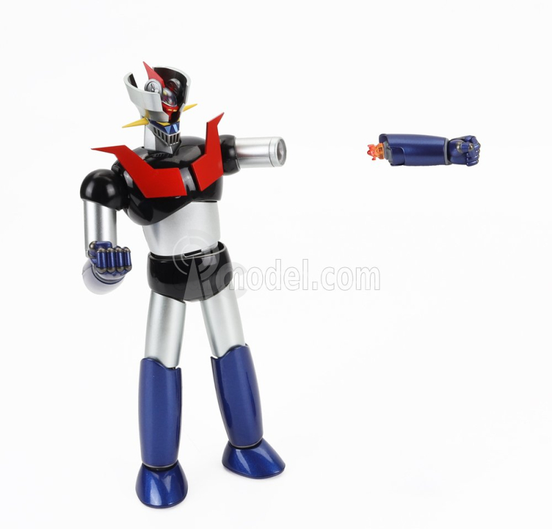 Robot Bandai Metal - Mazinga Z - Gx-105 Postavička Mazinger Z Robot - Kaku Shin Modrá Strieborná Červená Čierna