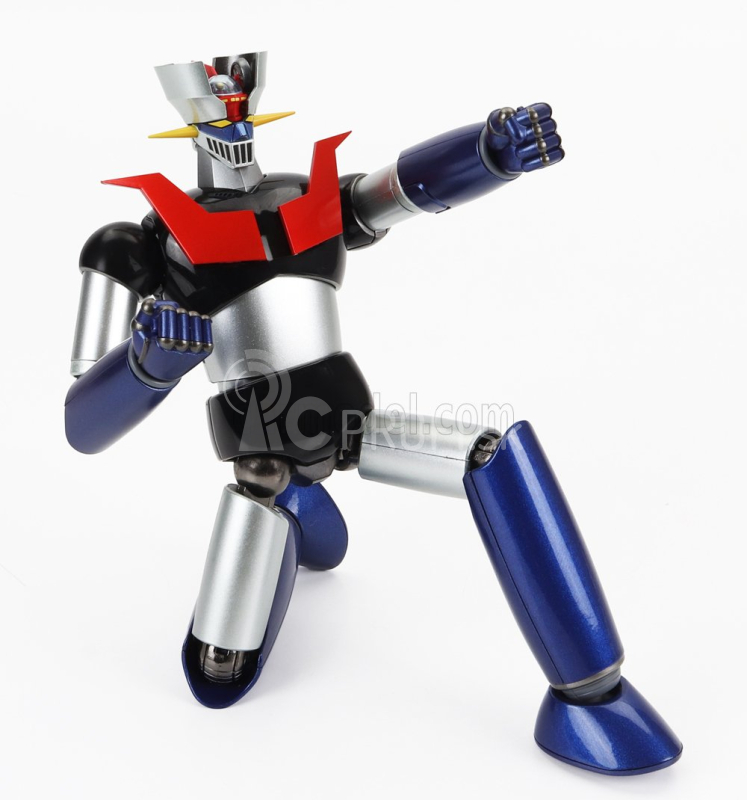 Robot Bandai Metal - Mazinga Z - Gx-105 Postavička Mazinger Z Robot - Kaku Shin Modrá Strieborná Červená Čierna