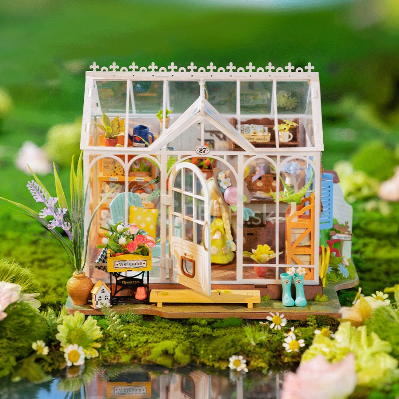 RoboTime 3D drevené puzzle Dream Garden House