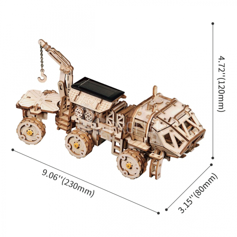 RoboTime 3D skladačka Mars na solárny pohon