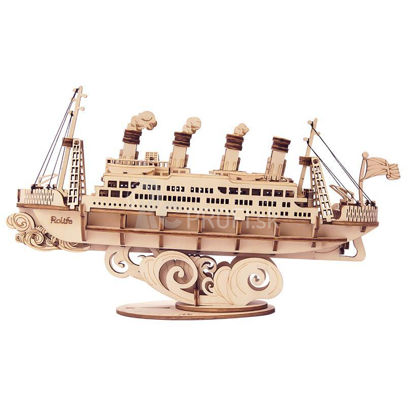 RoboTime Drevené 3D puzzle Ocean liner