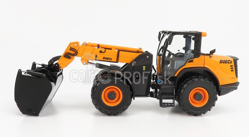 Ros-model Dieci T90 Plus Agri Pivot Ruspa Gommata 2010 - traktorový škrabák 1:32 Yellow Black