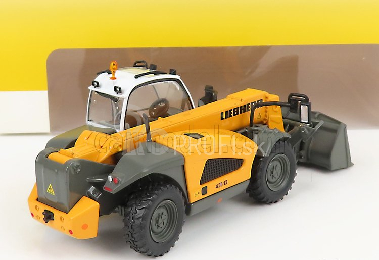 Ros-model Liebherr Telehandelr Tl435-13 Ruspa Gommata - Traktor škrabák 1:50 žlto-sivý