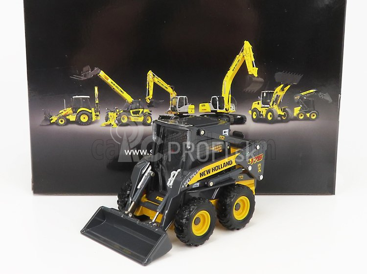 Ros-model New holland L175 Ruspa Gommata - traktor škrabák 1:32 žlto-sivý