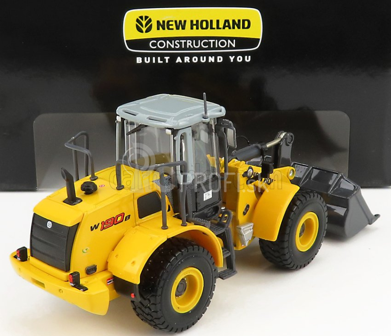 Ros-model New holland W190b Ruspa Gommata - traktor škrabák 1:50 žltý